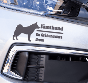 Jamthund En Gråhundeiers Drøm Sort Klistremerke