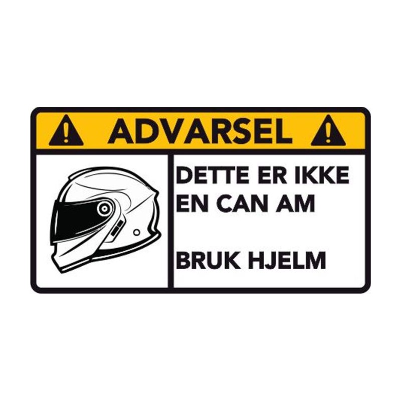 Advarsel Dette Er Ikke En Can Am