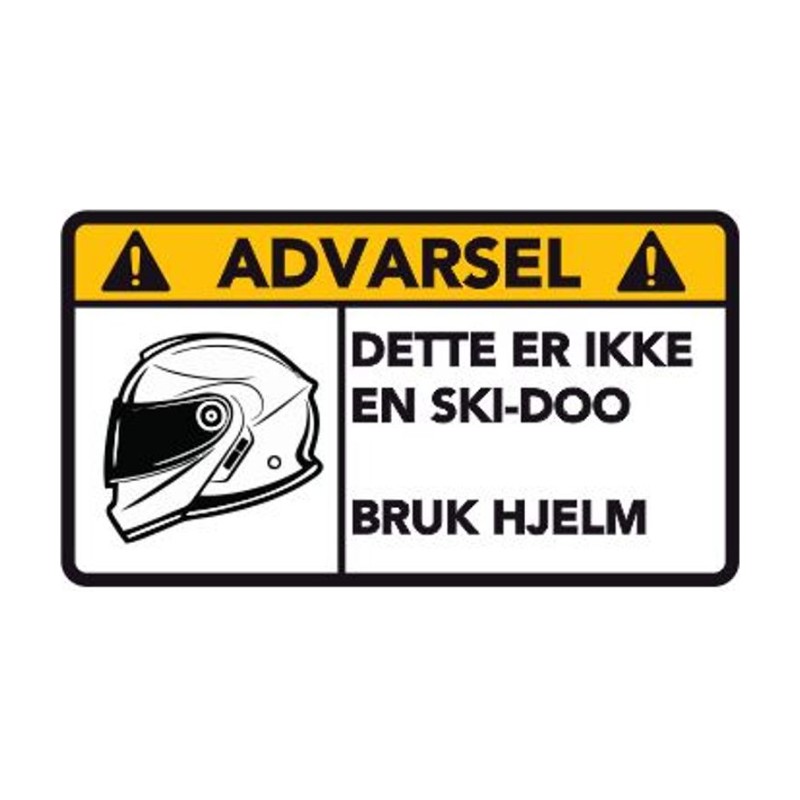 Advarsel Dette Er Ikke En Ski - Doo