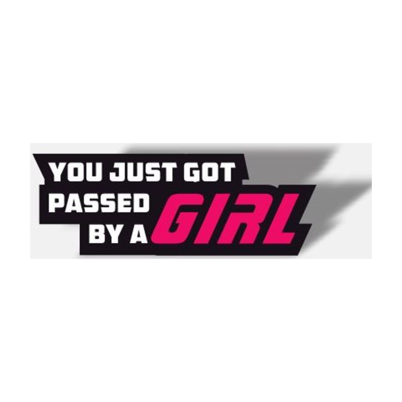 Passed by a girl klistremerke