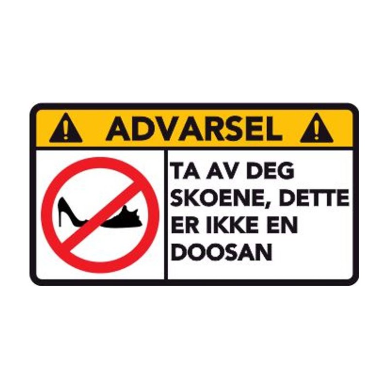 Advarsel Dette Er Ikke En DOOSAN