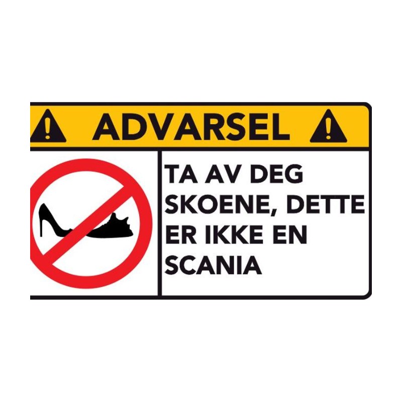 Advarsel Dette Er Ikke En Scania