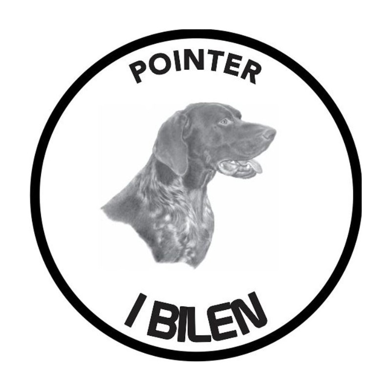 Pointer I Bilen Klistremerke