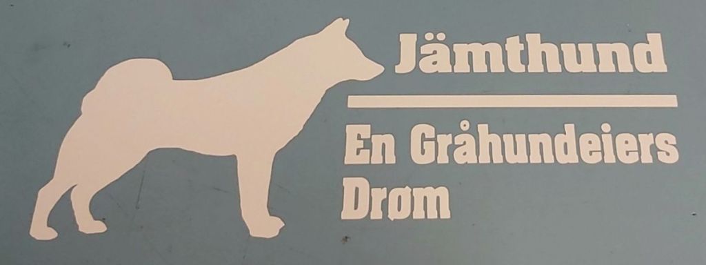 Jamthund En Gråhundeiers Drøm Hvit Klistremerke