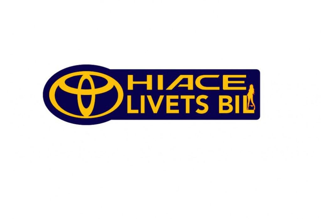 Hiace Livets Bil Rød Klistremerke