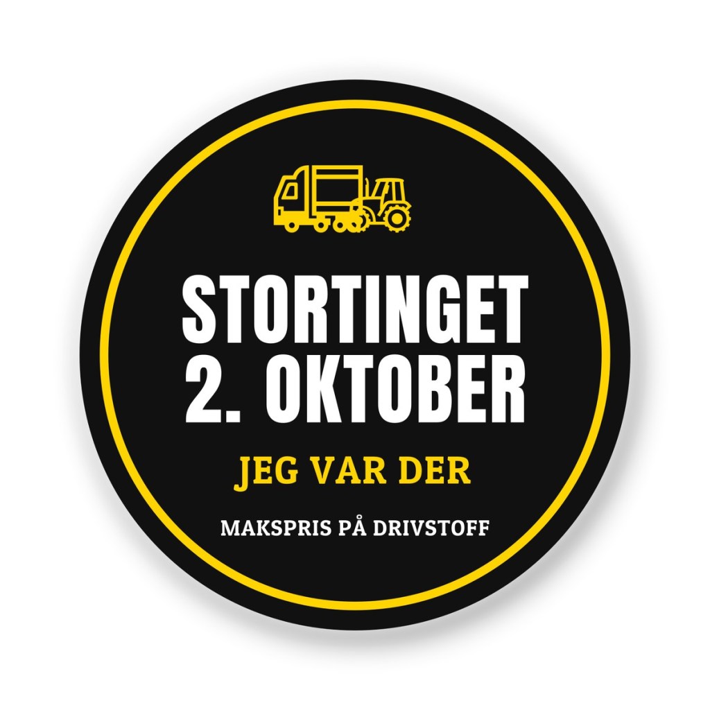 Klistremerke STORTINGET 2. OKTOBER – JEG VAR DER