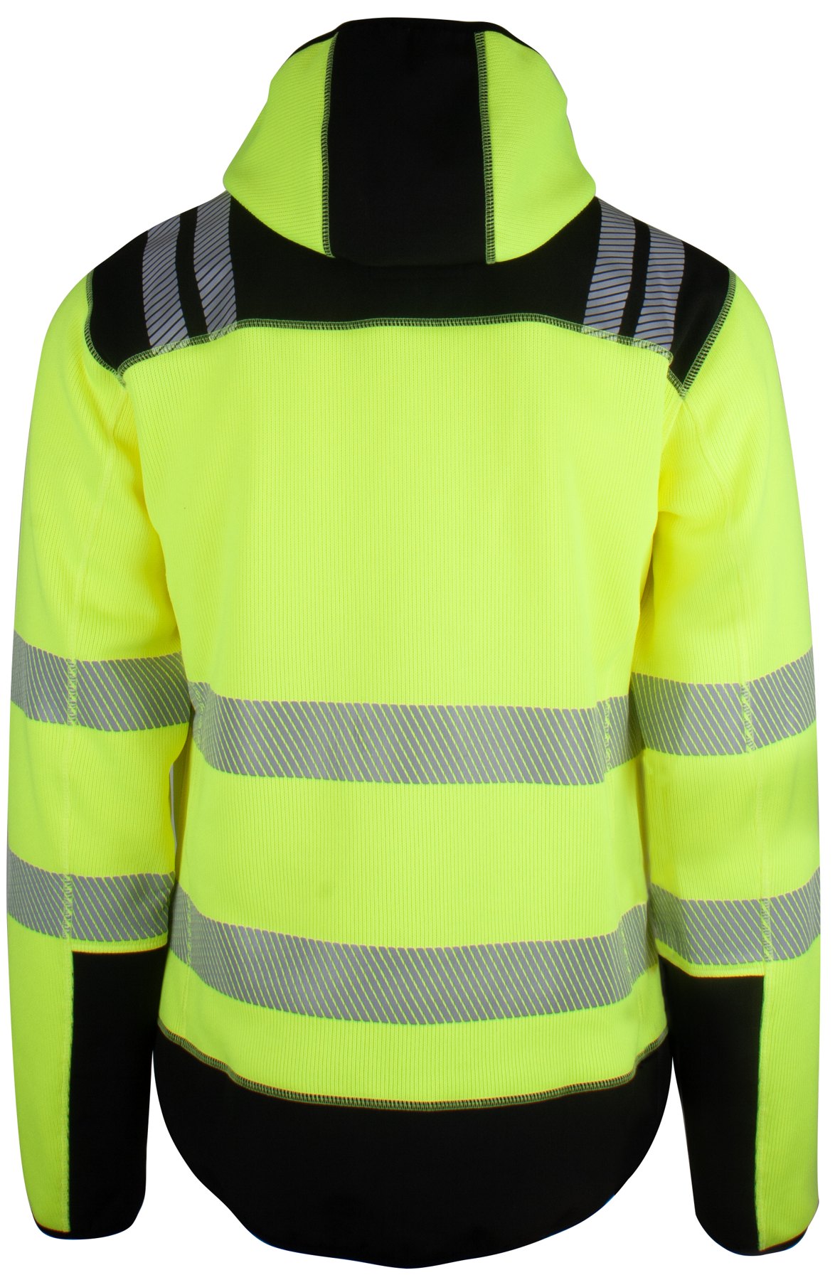 Fleece-hoodie Varsel Kl. 2/3 Safety-gul, bakfra
