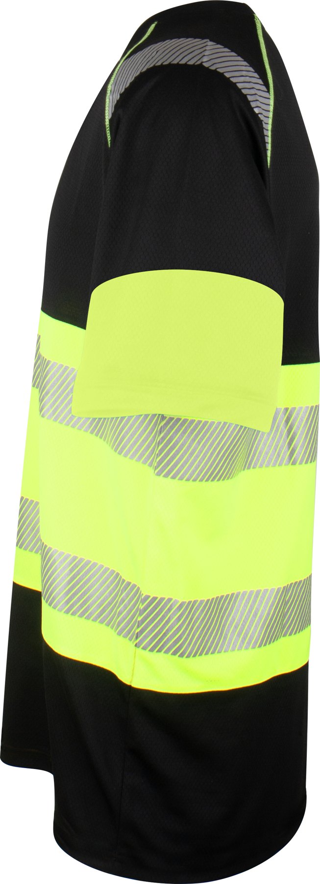 T-skjorte Varsel Kl. 1 Svart/gul Sort/Safety-gul, detalj