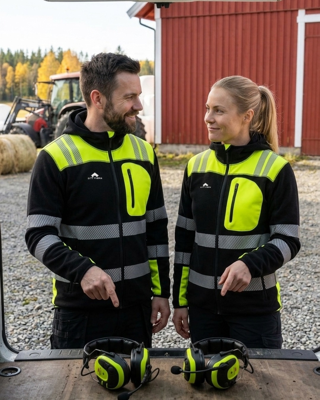 Peltor hørselvern med navn på skallet